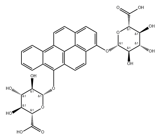 benzo(a)pyrene-3,6-quinol diglucuronide 结构式
