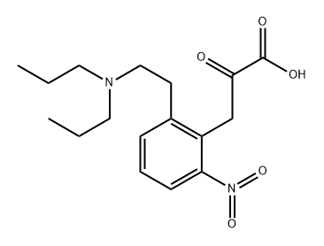 ETHYL 2-[2-(DIPROPYLAMINO)ETHYL]-6-NITRO-ALPHA-OXO-PHENYLPROPANOATE  Struktur