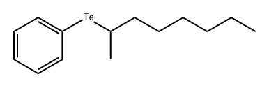 Benzene, [(1-methylheptyl)telluro]- Structure
