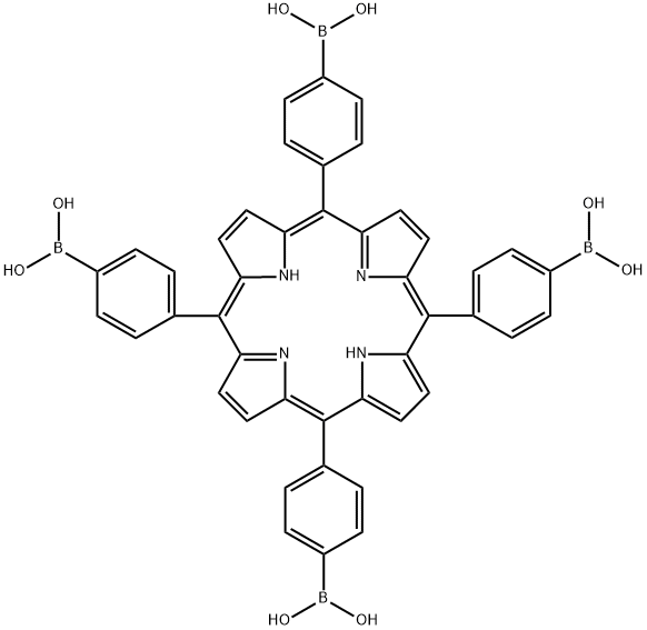 Boronic acid,B,B',B'',B'''-(21H,23H-porphine-5,10,15,20-tetrayltetra-4,1-phenylene)tetrakis- Structure