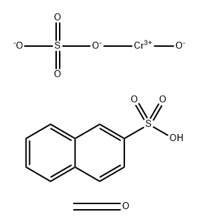 2-Naphthalenesulfonic acid, reaction products with chromium hydroxide sulfate (Cr(OH)(SO4)) and formaldehyde 结构式