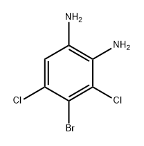 4-溴-3,5-二氯苯-1,2-二胺, 98138-54-6, 结构式