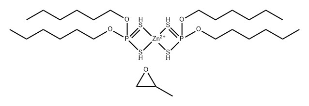 Phosphorodithioic acid, O,O-dihexyl ester, zinc salt, reaction products with propylene oxide Structure