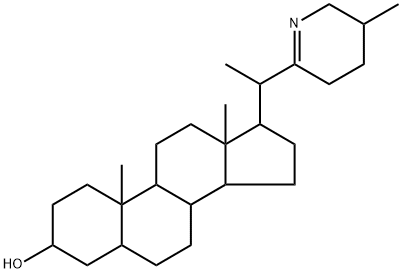 (25β)-16,28-セコ-5α-ソラニダ-22(28)-エン-3β-オール 化学構造式