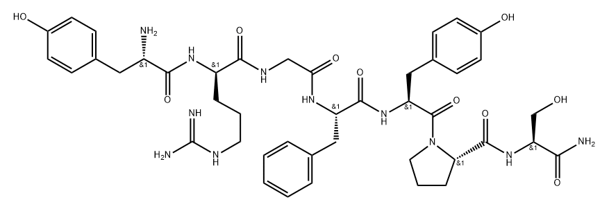 dermorphin, Arg(2)-Gly(3)-Phe(4)- Struktur