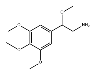 Benzeneethanamine, β,3,4,5-tetramethoxy- Structure