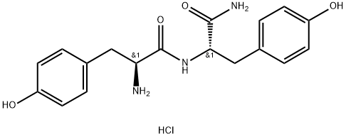 H-TYR-TYR-NH2 · HCL 化学構造式