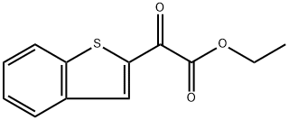 Benzo[b]thiophene-2-acetic acid, α-oxo-, ethyl ester Struktur