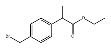 Benzeneacetic acid, 4-(bromomethyl)-α-methyl-, ethyl ester|洛索洛芬杂质14