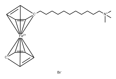 (11-ferrocenylundecyl)trimethylammonium Structure