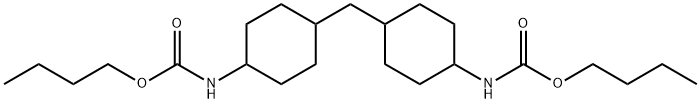 Carbaminsure, (Methyldi-4,1 cyclohexandiyl)bis-, butylester Struktur