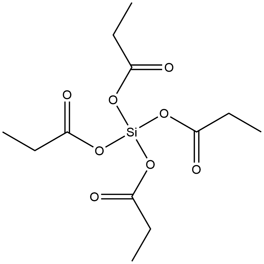 Silicic acid, anhydride with tetrapropanoic acid Struktur
