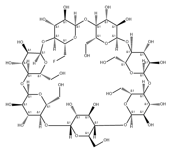 6-脱氧-6-氟环十七碳糖, 99552-37-1, 结构式