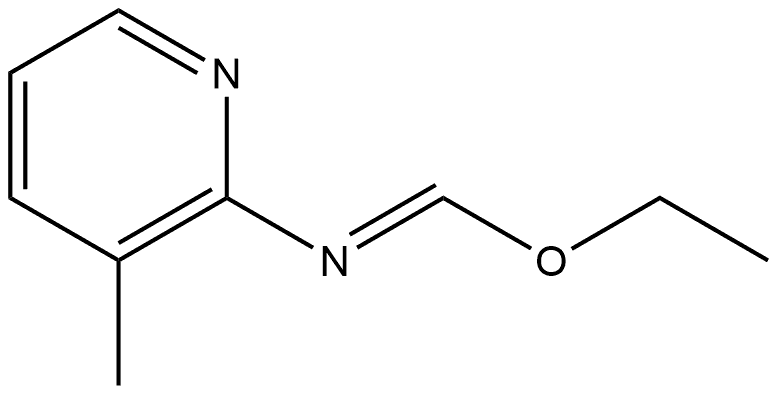 E,Z)-乙基-N-(2-(3-甲基吡啶基))亚胺甲基醚 结构式