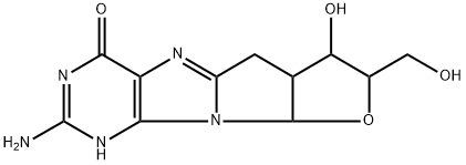 2'-deoxy-8,2'-methylene-cycloguanosine 化学構造式