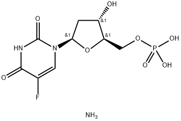 2'-Deoxy-5-Fluorouridine 5'-phosphate diammonium salt Structure