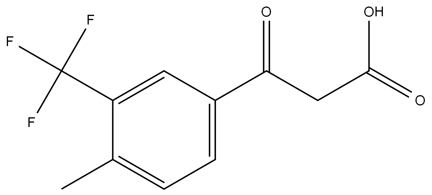4-Methyl-β-oxo-3-(trifluoromethyl)benzenepropanoic acid Structure