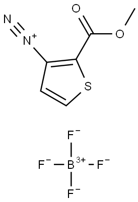 2-METHOXYCARBONYLTHIOPHENE-3-DIAZONIUM TETRAFLUOROBORATE Struktur