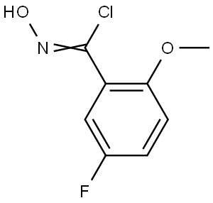 5-Fluoro-N-hydroxy-2-methoxybenzimidoyl Chloride Structure