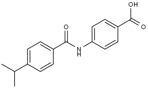 4-[[4-(1-Methylethyl)benzoyl]amino]benzoic acid Structure