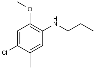 4-Chloro-2-methoxy-5-methyl-N-propylbenzenamine Structure