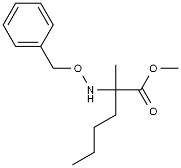 methyl 2-((benzyloxy)amino)-2-methylhexanoate Structure