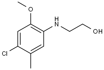 2-[(4-Chloro-2-methoxy-5-methylphenyl)amino]ethanol Structure