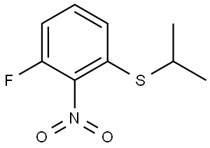 (3-fluoro-2-nitrophenyl)(isopropyl)sulfane,1022971-74-9,结构式