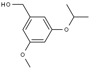 (3-isopropoxy-5-methoxyphenyl)methanol Structure