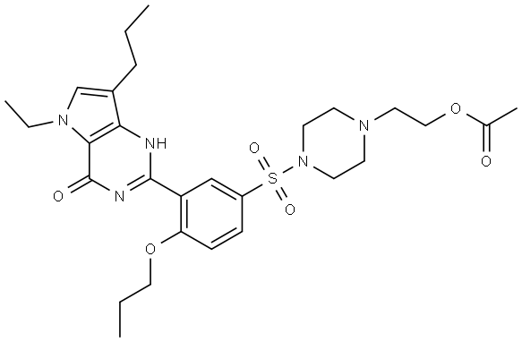 Mirodenafil Impurity 8 Struktur