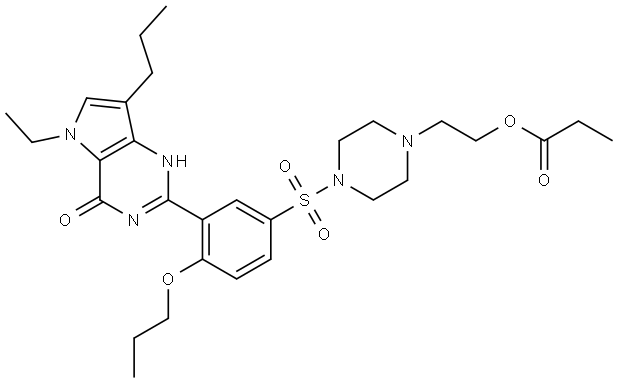 Mirodenafil Impurity 7 Struktur