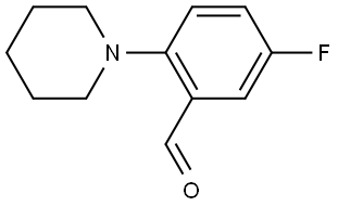 5-fluoro-2-(piperidin-1-yl)benzaldehyde Structure