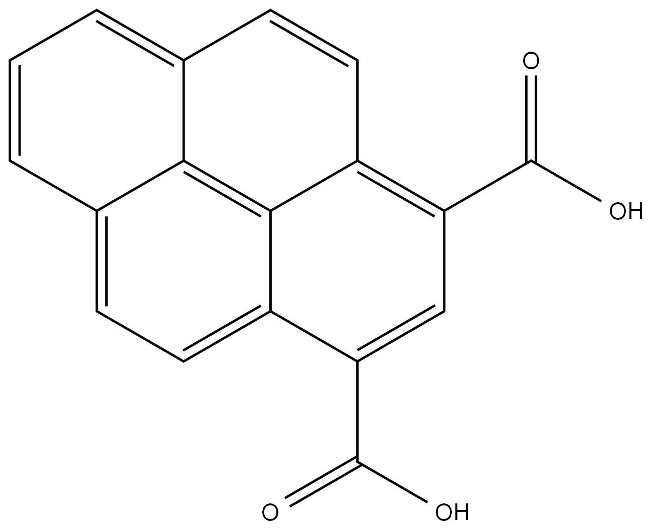 pyrene-1,3-dicarboxylic acid Structure