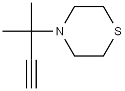 4-(2-Methylbut-3-yn-2-yl)thiomorpholine Struktur