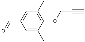 Benzaldehyde, 3,5-dimethyl-4-(2-propyn-1-yloxy)- Structure