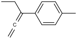 1-(1-ethyl-1,2-propadienyl)-4-methylbenzene Structure