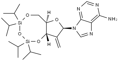 Adenosine, 2'-deoxy-2'-methylene-3',5'-O-[1,1,3,3-tetrakis(1-methylethyl)-1,3-disiloxanediyl]- (9CI)