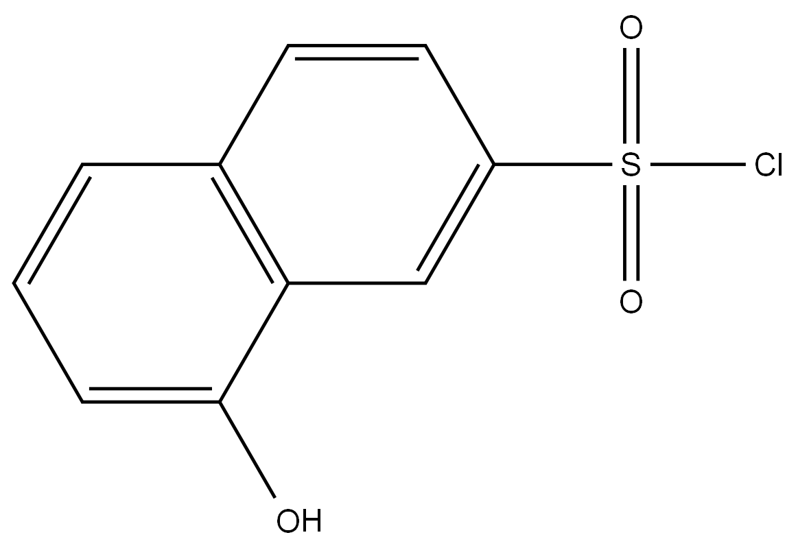 2-Naphthalenesulfonyl chloride, 8-hydroxy-,104969-99-5,结构式