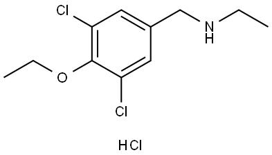 Benzenemethanamine, 3,5-dichloro-4-ethoxy-N-ethyl-, hydrochloride (1:1),1052406-37-7,结构式