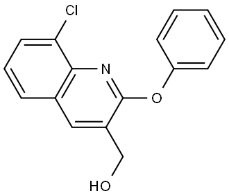 (8-chloro-2-phenoxyquinolin-3-yl)methanol Structure