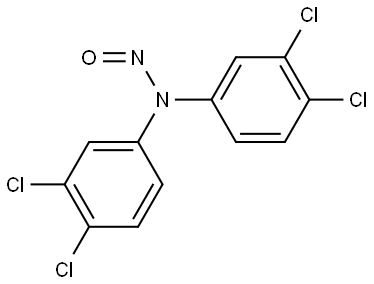 N,N-bis(3,4-dichlorophenyl)nitrous amide Structure