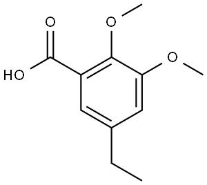 5-ethyl-2,3-dimethoxybenzoic acid Struktur