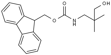 (9H-Fluoren-9-yl)methyl (3-hydroxy-2,2-dimethylpropyl)carbamate Struktur