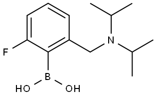 (2-((diisopropylamino)methyl)-6-fluorophenyl)boronic acid 结构式