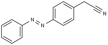 (4-Phenylazo-phenyl)-acetonitrile Struktur