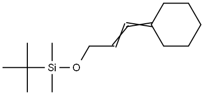 tert-butyldimethylsilyl 4,4-pentamethylene-2,3-butadienyl ether Structure