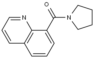 1-Pyrrolidinyl-8-quinolinylmethanone Structure