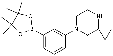 4,7-Diazaspiro[2.5]octane, 7-[3-(4,4,5,5-tetramethyl-1,3,2-dioxaborolan-2-yl)phenyl]- Structure