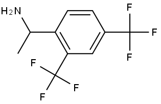 1-[2,4-BIS(TRIFLUOROMETHYL)PHENYL]ETHAN-1-AMINE Structure