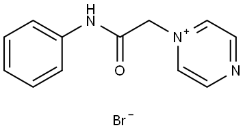 1-(2-ANILINO-2-OXOETHYL)PYRAZIN-1-IUM BROMIDE Structure